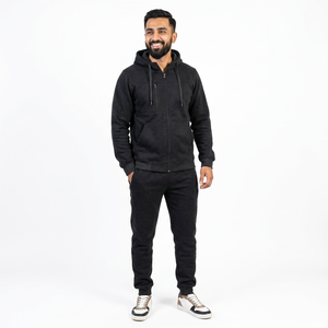 Chándal Reversible 2 en 1 con Estampado Animal y Pedrería, de Forro Polar, con Capucha, para Hombre, Ropa Deportiva Cálida de Invierno - Product Image 1