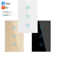 Tuya WiFi Smart Curtain Blind Switch US & AU Électrique Sans Fil Roller Shutter Interrupteurs Muraux Fonctionne avec Alexa Google Home