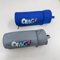 Juego de Papelería HAUHWA, Estuche de Lápices con Cierre de Cremallera y Tubo Redondo de Tela, para Uso Escolar y de Oficina, Hecho en China, Superventas