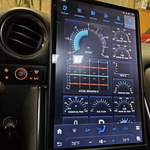 Système d'écran Android vertical Tesla UPSZTEC LHD RHD 14,4 pouces, lecteur vidéo de voiture GPS DVD spécial pour <span class=keywords><strong>Nissan</strong></span> GT-R <span class=keywords><strong>GTR</strong></span> R35 2008-2017 - Product Image 1