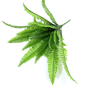Mur végétal artificiel en forme de fougère verte, 55 cm de haut, feuilles simulées pour la décoration intérieure - Product Image 4