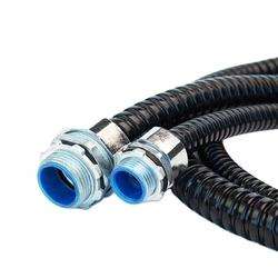 1/2 אינץ' מחבר DPJ התאמת פלדה מגולוונת חשמלית מחבר צינור משושה גמיש עמיד למים - Product Image 6