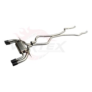 ท่อไอเสียสแตนเลส Vortex สำหรับ BMW X5M X6M F85 F86 4.4T V8 Valvetronic ปลายท่อคาร์บอนไฟเบอร์แบบสี่ ให้เสียงดุดัน - Product Image 3