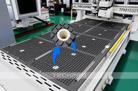 Router CNC Techpro 1300x2500mm con Husillo ATC para Trabajos en Madera