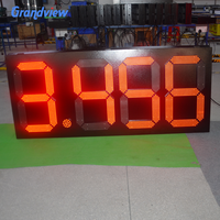 Panneau d'affichage numérique LED à 7 segments de 36 pouces, 4 chiffres, affichage LED de prix 8.888 pour station-service