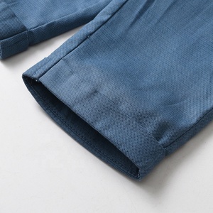 Ensemble 2 pièces pour bébés garçons, chemise à manches longues avec nœud papillon, <span class=keywords><strong>pantalon</strong></span> long uni, <span class=keywords><strong>tenue</strong></span> formelle pour le printemps et l'automne - Product Image 4