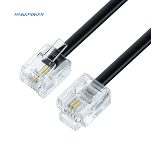 1-20m 6P2C 2 cœurs 6P4C 4 cœurs câble téléphonique RJ11 câble de connexion téléphonique <span class=keywords><strong>fixe</strong></span> plat - Product Image 3