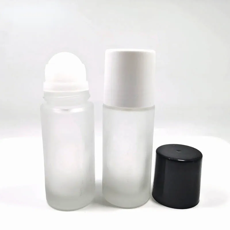 Cosmetische Frosted Glas Roller Fles 50Ml Roll Op Fles Deodorant Verpakking