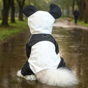 Impermeable Rojo para Perro con Capucha Transparente, Sudadera con Capucha para Mascotas, Mono Impermeable para Cachorros, <span class=keywords><strong>Chihuahua</strong></span>, Dachshund, Animales Pequeños y Medianos, Gatos - Product Image 4