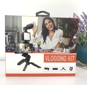 Kit de vlogging pour smartphone avec éclairage LED vidéo, microphone à condensateur pour YouTube, TikTok, Facebook, Live - Product Image 4