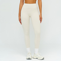 Pantalones de yoga acampanados de cintura alta de microelástico de Spandex/Nylon, de pierna ancha, ajustados, para entrenamiento, con control de abdomen y efecto levanta glúteos, deportivos casuales