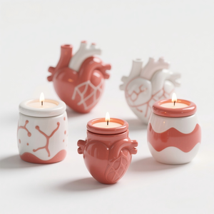 Portavelas de Cerámica con Forma de Jeans - Diseño Vaquero Pintado a Mano en 3D, Pedido Personalizado al por Mayor para Decoración del Hogar y Suministro para Tiendas de Regalos - Product Image 3