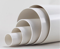 Tuyaux de drainage en PVC blanc/gris de 1 à 4 pouces, résistants au feu et à haute pression, tubes en plastique rigides durables pour le drainage de l'eau des bâtiments