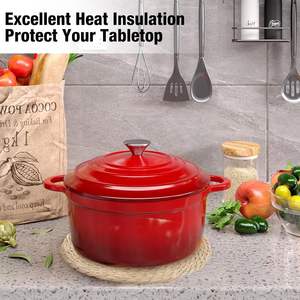 <b>Woven</b> Round Durable Heat Resistant Eco-Friendly Non-Slip Straw <b>Place</b> <b>Mats</b> & Placemats - Product Image 3