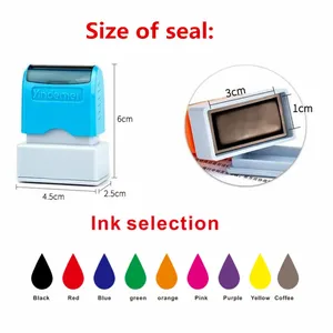 Timbro Personalizzato in Gomma Autoinchiostrante con Nome, Sigilli Impermeabili e Resistenti allo Sbiadimento per Bambini, Studenti, Insegnanti, Regalo Artigianale - Product Image 3