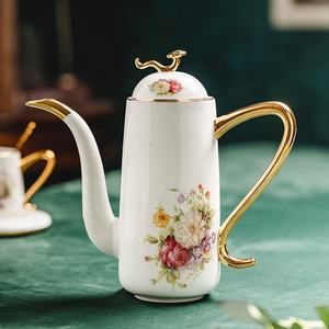 New Best-selling European Rose Pattern Phnom Penh Afternoon <b>Tea</b> Ceramic <b>Tea</b> <b>Set</b> with Tray - Product Image 3