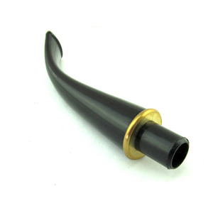 Muxiang Wooden Cigarette Pipe Mouthpiece Bent Type With Metal Ring Reusable Smoking Pipe Accessories - Product Image 5