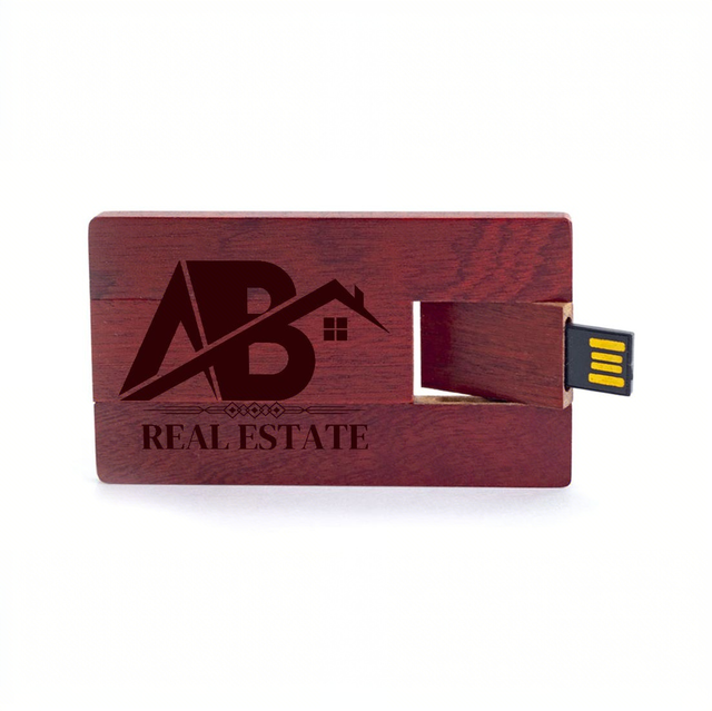 Custom LOGO Wooden USB Flash Drive Credit Card Usb 2.0 3.0 Flash Memory USB Card Pen Drive Wood 4GB 8GB 16GB 32GB 64GB 128GB