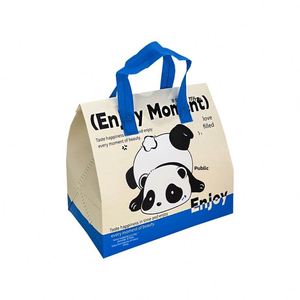 Sac isotherme Panda pour plats à emporter, en film aluminium et tissu non tissé, portable, personnalisable avec logo, pour la restauration, le café et les jus - Product Image 5