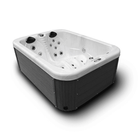 Nouveau Style Extérieur 2 Salons Autoportant Whirlpool Massage Bain À Remous Spa Offre Spéciale Baignoire Pour Villa
