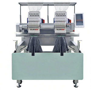 Machine à broder OLLIN à double tête, pour casquettes et broderies plates, zone de travail de 360510 mm, 1200 tr/min, informatisée, 1500 W, haute précision, garantie de 2 ans, F - Product Image 1