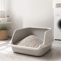 Litière pour chat en bentonite à particules rondes, hautement absorbante, anti-odeur, agglomération rapide, faible poussière, grise, sans traces, pour chatons