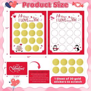 DIY <strong>Valentines</strong> Day Things I Love About You <strong>Card</strong> for <strong>Husband</strong> Wife Boyfriend Girlfriend Personalized <strong>Valentines</strong> Scratch Off <strong>Cards</strong> - Product Image 2