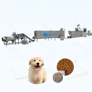 Mesin ekstruder manufaktur makanan kucing anjing peliharaan kering basah otomatis industri