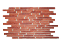 Revêtement extérieur en pierre artificielle de conception moderne NEU, ignifuge et imperméable, en mousse pour hôtels, panneau mural imitation brique