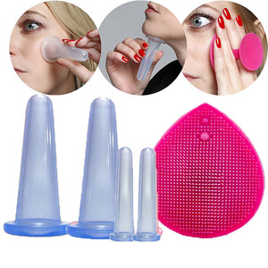 Duo de ventouses faciales en silicone, ventouses en silice pour auto-thérapie, ventouses à vide en silicone, ventouses de massage faciales - Product Image 4