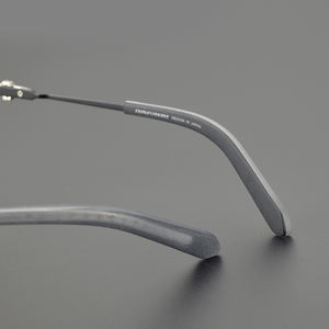 CH8104ラージフレームチタングラス奇妙な形のステートメント接眼レンズ男性女性人気のブロガーインターネットセレブ読書読む - Product Image 5