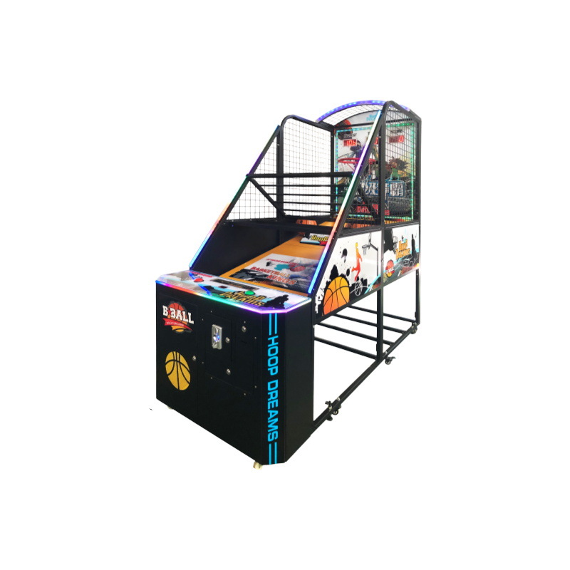 Direct Factory-Delivery Indoor Arcade Basketball Game Machine New Electronic Street Basketball Coin-Operated Wooden Structure