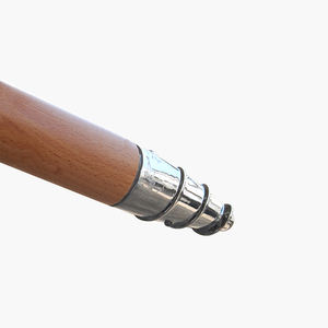 Parasol Pagoda de Luxe pour Complexes Hôteliers, Parasol de Plage Classique à Rayures Cabana avec Pompons, Cadre en Bois de Qualité Commerciale pour Piscine - Product Image 4