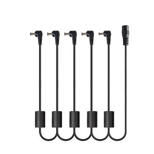 NAOMI 5 Way Daisy Chain Anti-Hum Guitar Effect Pedal Power Supply Multiple Extender Cable Splitter 5 Way for 9V DC Adapter Plug - Product Image 1