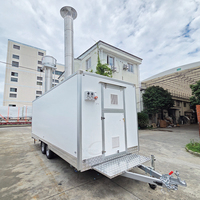 Remorque alimentaire mobile, four à pizza, camions de restauration rapide