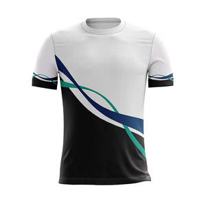 Venta al por mayor de camisetas deportivas con logotipo personalizado para hombres 100% poliéster entrenamiento empresa equipo camiseta sublimación técnica utilizada - Product Image 2