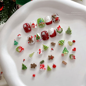 Molde de silicona navideño para uñas, molde 3D para tallar, árbol de Navidad, lazo, copo de nieve, para uñas postizas, decoración de uñas, herramientas de manicura - Product Image 2