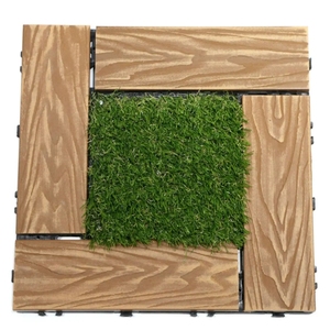 Piastrelle per Decking WPC moderne fai da te ad incastro 300*300mm spazzolate lisce venature di legno lunghe pavimentazioni per esterni per giardini - Product Image 6