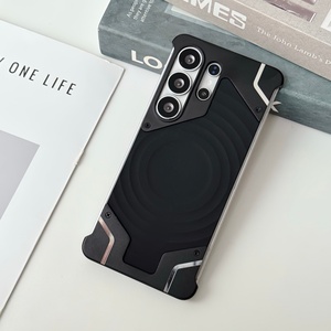Nueva Funda Magnética con Panel Trasero Corrugado de Silicona para Samsung S26 S23 S24 S25 Ultra, Marco de Aleación de Aluminio, Resistente a Impactos - Product Image 4