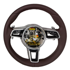 <span class=keywords><strong>FR</strong></span> Pour Porsche Echt Lederen Stuur Voor Cayman Cayenne Panamera Macan Tayneen Boxter Cacao 718 911 <span class=keywords><strong>955</strong></span> 957 958 970 971 - Product Image 2