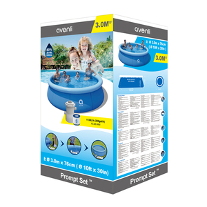 Jilong Avenli Offres Spéciales 17793 piscine rapide en stock piscines 3.0m x 76cm natation extérieure famille piscine hors sol pour enfants - Product Image 3