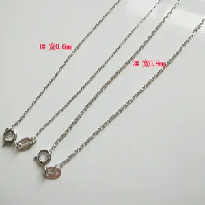 NANA Kalung Rantai 925 Mm dan 0.6Mm Kualitas Tinggi 0.8 Perak Murni