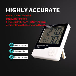 Thermomètre numérique domestique HTC1 <span class=keywords><strong>pour</strong></span> poulailler, incubateur, température et humidité, thermo-hygromètre - Product Image 5