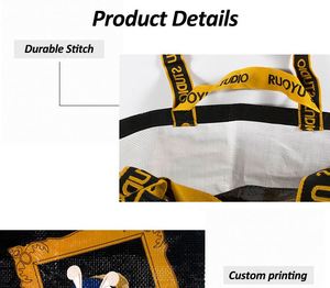 Sac de shopping promotionnel en tissu tissé laminé personnalisé avec logo imprimé, imperméable, pour le sport, en PP, en vente chaude - Product Image 2