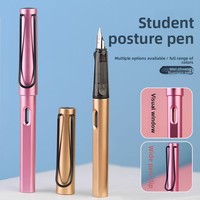 Nachfüllbare Tintenpatrone Wei Zhuang Mehrfarbiger Goldspitzen-Kunststoff-Füllfederhalter für Grundschüler Ergonomisches Design