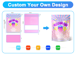 Custom digitale stampato in plastica commestibile Stand Up Doypack Pouch a prova di odore <span class=keywords><strong>biscotti</strong></span> Mylar sacchetti <span class=keywords><strong>con</strong></span> il mio <span class=keywords><strong>Logo</strong></span> - Product Image 4