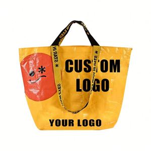 Sac fourre-tout personnalisé en PET recyclé, promotionnel, en RPET, pour le shopping ou les cadeaux, en polypropylène laminé non tissé avec design - Product Image 1
