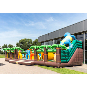 Lézard gonflable bleu unique <span class=keywords><strong>grand</strong></span> toboggan enfants château gonflable jungle sautant maison <span class=keywords><strong>animal</strong></span> parc d'amusement gonflable pour les enfants - Product Image 4