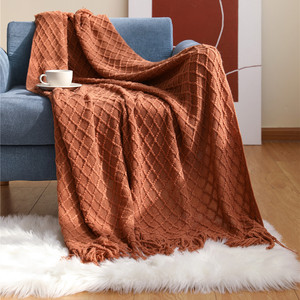 Aoyatex Geometry Adult Wearable Soft <strong>Chunky</strong> Crochet Acrylic <strong>Knitted</strong> Blanket <strong>Throw</strong> for Office Break <strong>Throws</strong> and Blankets - Product Image 4