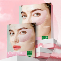 Masque pour les yeux au collagène rose, anti-rides, anti-âge, hydratant, éliminant les cernes, patchs liftants pour les yeux, absorbables
